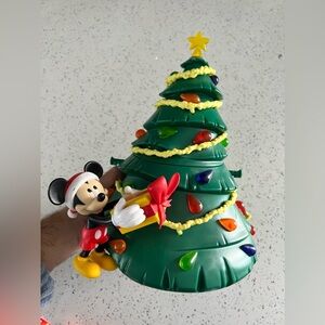 Disney Parks Mickey Mouse Green Christmas Tree Light-Up Popcorn Bucket